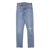 LEVI'S 501S Womens Jeans Blue Slim Skinny Denim Medium W25 L29 Classic Button