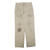 CARHARTT Mens Regular Beige Cotton Blend Workwear Trousers W30 L32