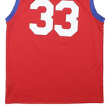 ADIDAS Mens Red & Blue Sixers 33 Basketball Jersey M Sleeveless V-Neck NBA