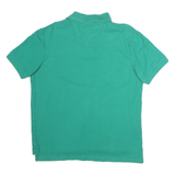 CHAPS Mens Green Polo Shirt Short Sleeve Plain L Classic Cotton