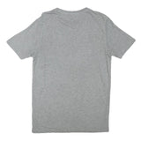 PUMA Mens Grey S Cotton Blend Short Sleeve Crew Neck Graphic T-Shirt