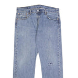 LEVI'S 501 Mens Jeans Blue Regular Straight Denim Light W35 L30 Classic Fit