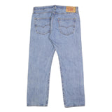 LEVI'S 501 Mens Jeans Blue Regular Straight Denim Light W35 L30 Classic Fit