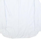 TED BAKER Mens White & Blue Patterned Shirt L Cotton Blend Long Sleeve Smart