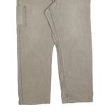 CARHARTT Mens Cotton Blend Beige Relaxed Straight Trousers W40 L32 Workwear