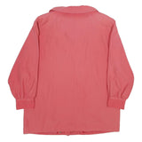 Womens Pink Jacket UK 16 Polyester Zip Plain Casual Lightweight Outerwear