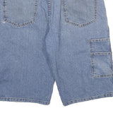 DICKIES Mens Shorts Blue Casual Loose L W34 Denim Workwear
