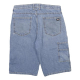 DICKIES Mens Shorts Blue Casual Loose L W34 Denim Workwear