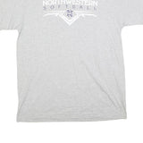 NIKE Mens Grey Northwestern Softball Graphic T-Shirt L Short Sleeve Crew Neck