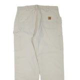 CARHARTT Mens Cotton Blend Beige Regular Fit Workwear Trousers W36 L32