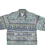 THE TERRITORY AHEAD Mens Green & Beige Pattern Cotton Blend Shirt XL Casual