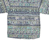 THE TERRITORY AHEAD Mens Green & Beige Pattern Cotton Blend Shirt XL Casual