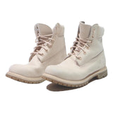 TIMBERLAND Womens Classic Lace-Up Ankle Boots Beige Leather UK 4.5 Sturdy