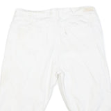 LEVI'S Womens White Casual Shorts L W36 Cotton Blend Comfort Fit