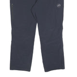 MAMMUT Womens Synthetic Black Regular Fit Straight Trousers W40 L27 Outdoor Zip