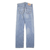 LEVI'S 506 Mens Jeans Blue Regular Straight Denim Rinse W30 L36 Classic Cotton