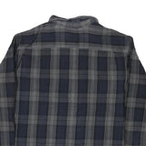 ST JOHNS BAY Mens Blue & Grey Plaid Shirt XL Cotton Blend Casual Long Sleeve
