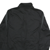 NIKE Womens Black & Dark Grey Zip Jacket S Polyester Sportswear Tracksuit Top