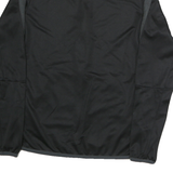 NIKE Womens Black & Dark Grey Zip Jacket S Polyester Sportswear Tracksuit Top