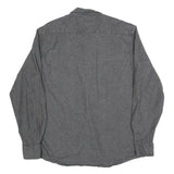 WRANGLER Mens Grey Cotton Blend Shirt L Casual Long Sleeve Button Front