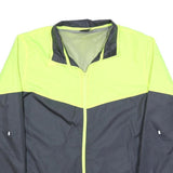 STARTER Mens Yellow & Grey Track Jacket L Polyester Blend Colourblock Zip