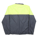 STARTER Mens Yellow & Grey Track Jacket L Polyester Blend Colourblock Zip