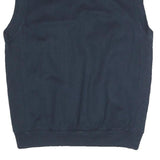 CRANE Lined Mens Blue V-Neck M Sleeveless Cotton Blend Pullover Sweatshirt