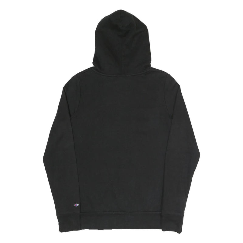 CHAMPION Womens Black Stockton University Pullover Hoodie M Cotton Blend