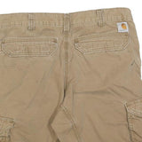 CARHARTT Mens Shorts Beige Casual Cargo Relaxed Fit M W34 Workwear Utility