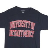 CHAMPION Mens Blue University Of Detroit Mercy Graphic T-Shirt M Short Sleeve