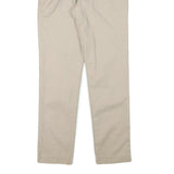 CALVIN KLEIN Mens Regular Fit Beige Cotton Blend Trousers W30 L30 Classic