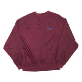 PORT COMPANY Mens Maroon Crew Neck L Sweatshirt Commercial Challenge Embroidered