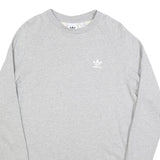 NIKE Mens Grey Cotton Blend Crew Neck S Sweatshirt Casual Lightweight