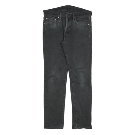 LEVI'S 511 Slim Mens Black Slim Jeans Denim Medium W32 L29 Zip Cotton Blend