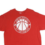 DELTA Mens Red Samford Basketball Graphic T-Shirt XL Short Sleeve Crew Neck