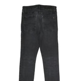 TOMMY JEANS Mens Slim Black Denim Skinny Jeans Cotton Blend W29 L32 Stylish