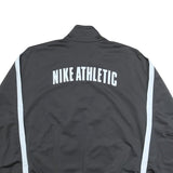 NIKE Mens Black & White Athletic Zip Up Polyester Jacket L Casual Sportswear