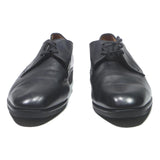 CLERGET Mens Leather Black Derby Shoes UK 9.5 Classic Formal Footwear