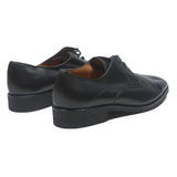 CLERGET Mens Leather Black Derby Shoes UK 9.5 Classic Formal Footwear