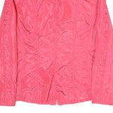 CANDA Womens Pink Outdoor Jacket L Polyester Blend Microfibre Plain Zip