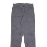 CARHARTT Mens Cotton Blend Grey Relaxed Straight Trousers W32 L36 Workwear