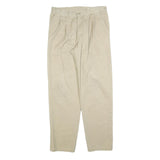 DICKIES Mens Cotton Blend Beige Relaxed Straight Trousers W30 L30 Workwear