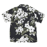 FAVANT Mens Black & Olive Floral Rayon Shirt XL Summer Holiday Casual