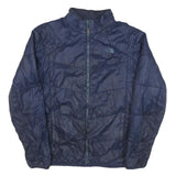THE NORTH FACE Mens Blue Lightweight Jacket M Polyester Blend Plain Zip Outdoor
