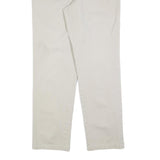 DOCKERS Mens Regular Beige Cotton Blend Trousers W34 L34 Zip Closure Plain