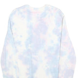 GUESS Mens Blue & Pink Tie Dye Cotton Blend Crew Neck XS Sweatshirt Casual