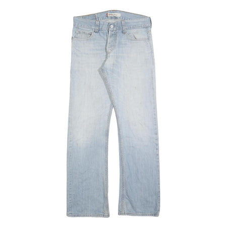 LEVI'S 512 Bootcut Mens Jeans Blue Regular Bootcut Denim Light W33 L34 Zip