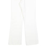 LEVI'S Womens White Regular Fit Bootcut Denim Jeans W25 L26 Cotton Blend Zip 517
