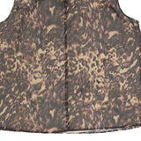 KAREN MILLEN Womens Brown Animal Print Sleeveless Round Neck Top UK 16 Stylish