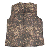 KAREN MILLEN Womens Brown Animal Print Sleeveless Round Neck Top UK 16 Stylish